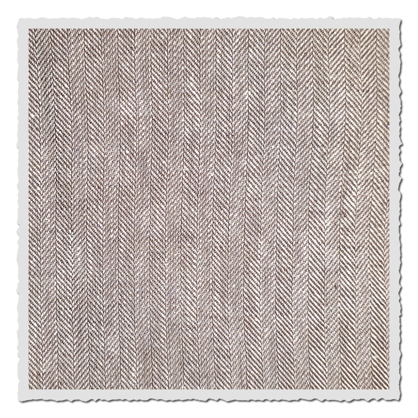 Detailaufnahme des Stoffmusters cortado-braun